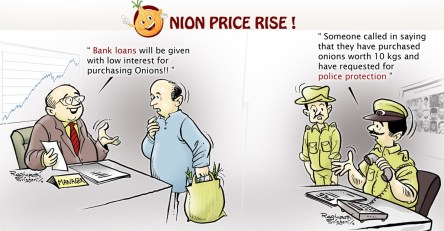 price of onions increased in India